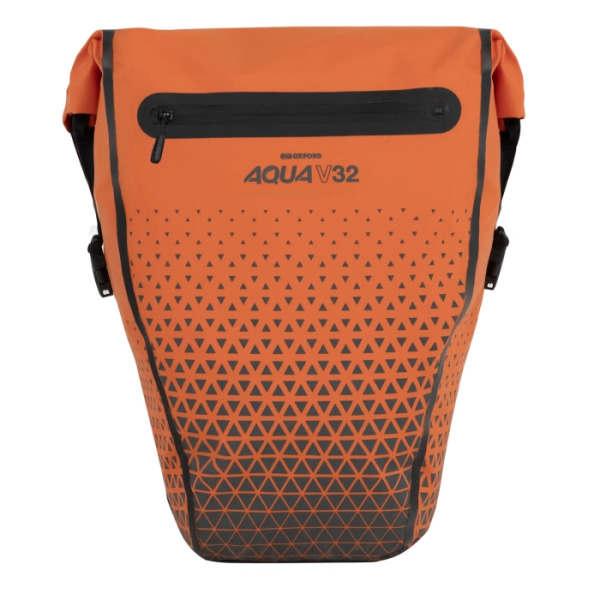 Oxford Oxford Aqua V 32 Extreme Visibility Double Pannier Bag Orange